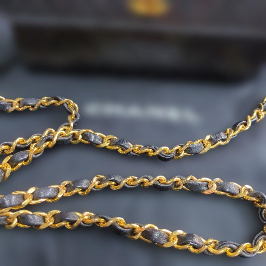 CHANELマトラッセ ブラックショルダーバッグ