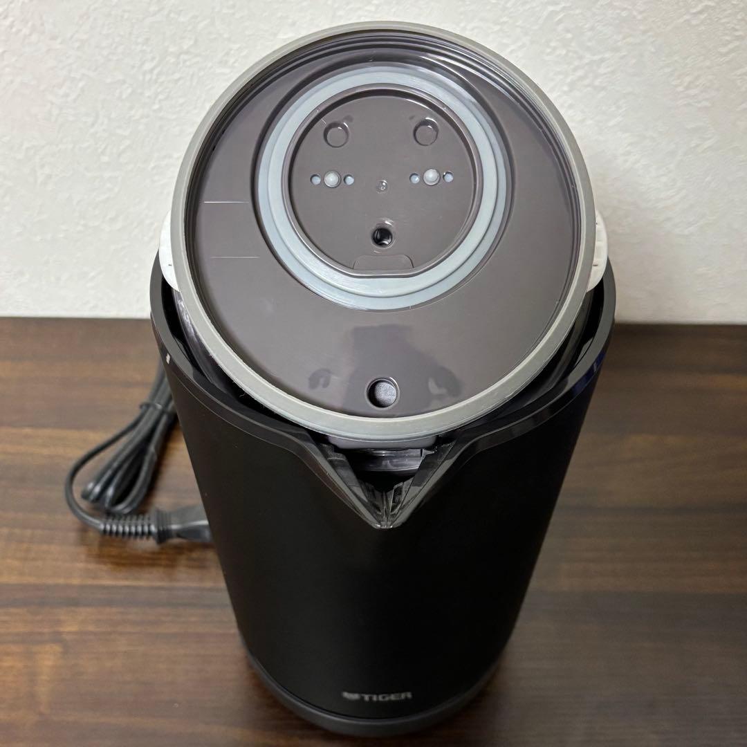 保証付★タイガー魔法瓶 電気ケトル 温度調節 PTQ-A100KO ブラック