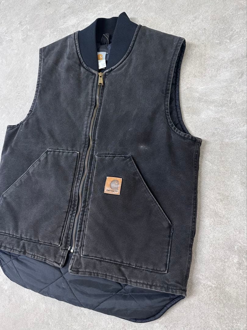 USA製 カーハート ダックベスト 希少カラー ONX Carhartt レア