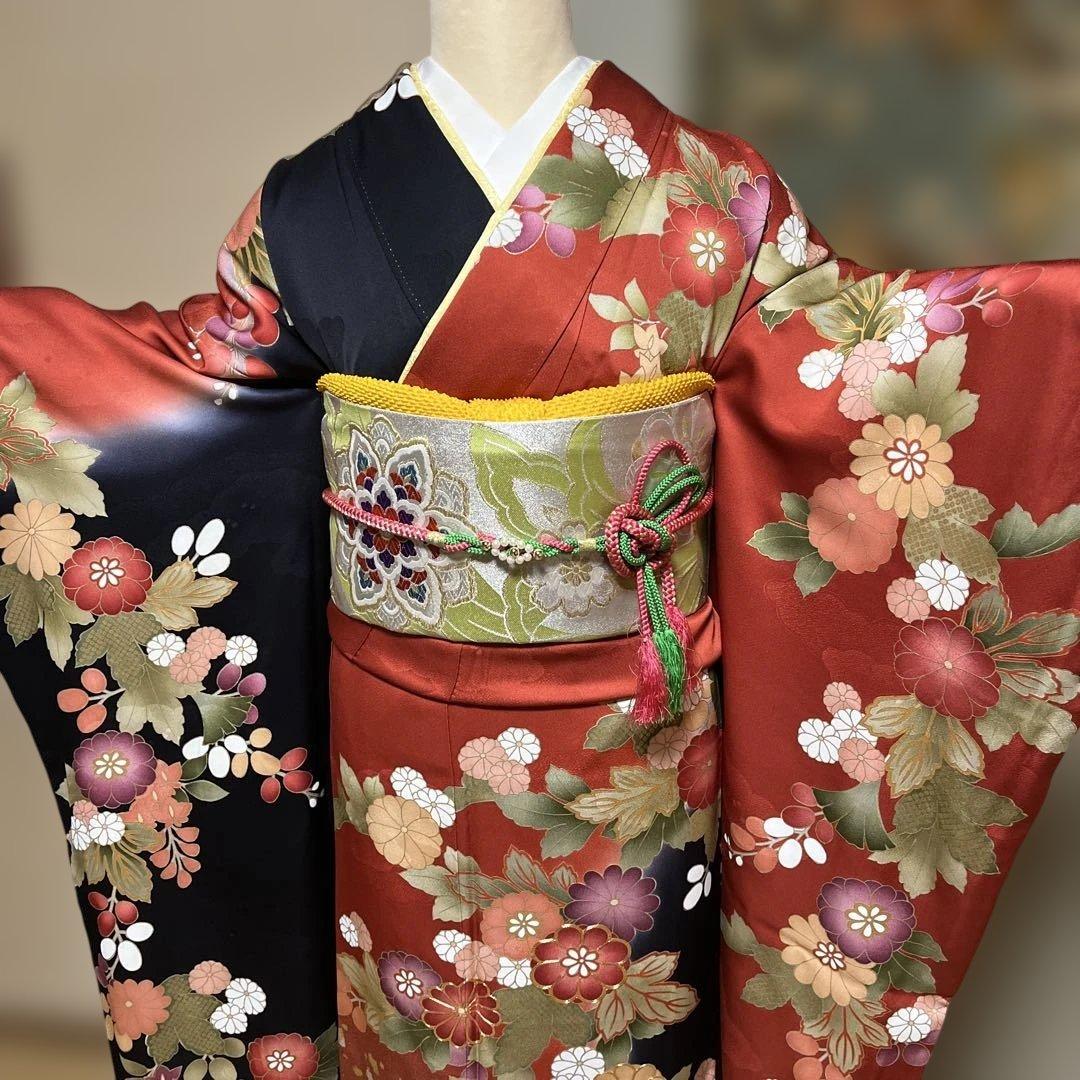 あきママ 振袖　長襦袢の2点セット　身丈166裄69.5