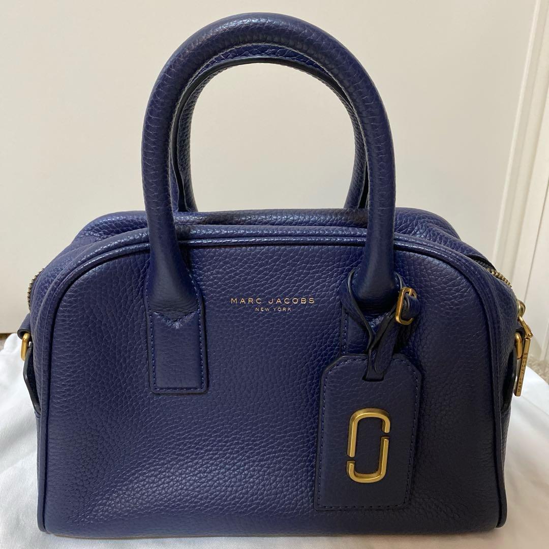MARC JACOBS ショルダーバッグ ゴッサム レザー 2way ネイビー