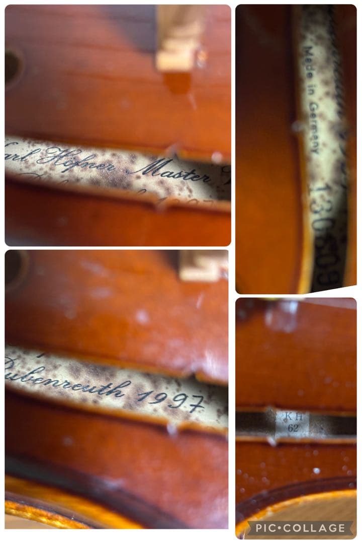 カールヘフナー　バイオリン　KH62 3/4 1997年　ドイツ製　現状渡し