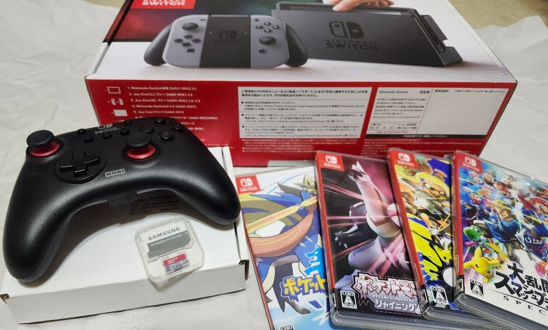 Nintendo Switch 本体 + ゲームソフト4本セット