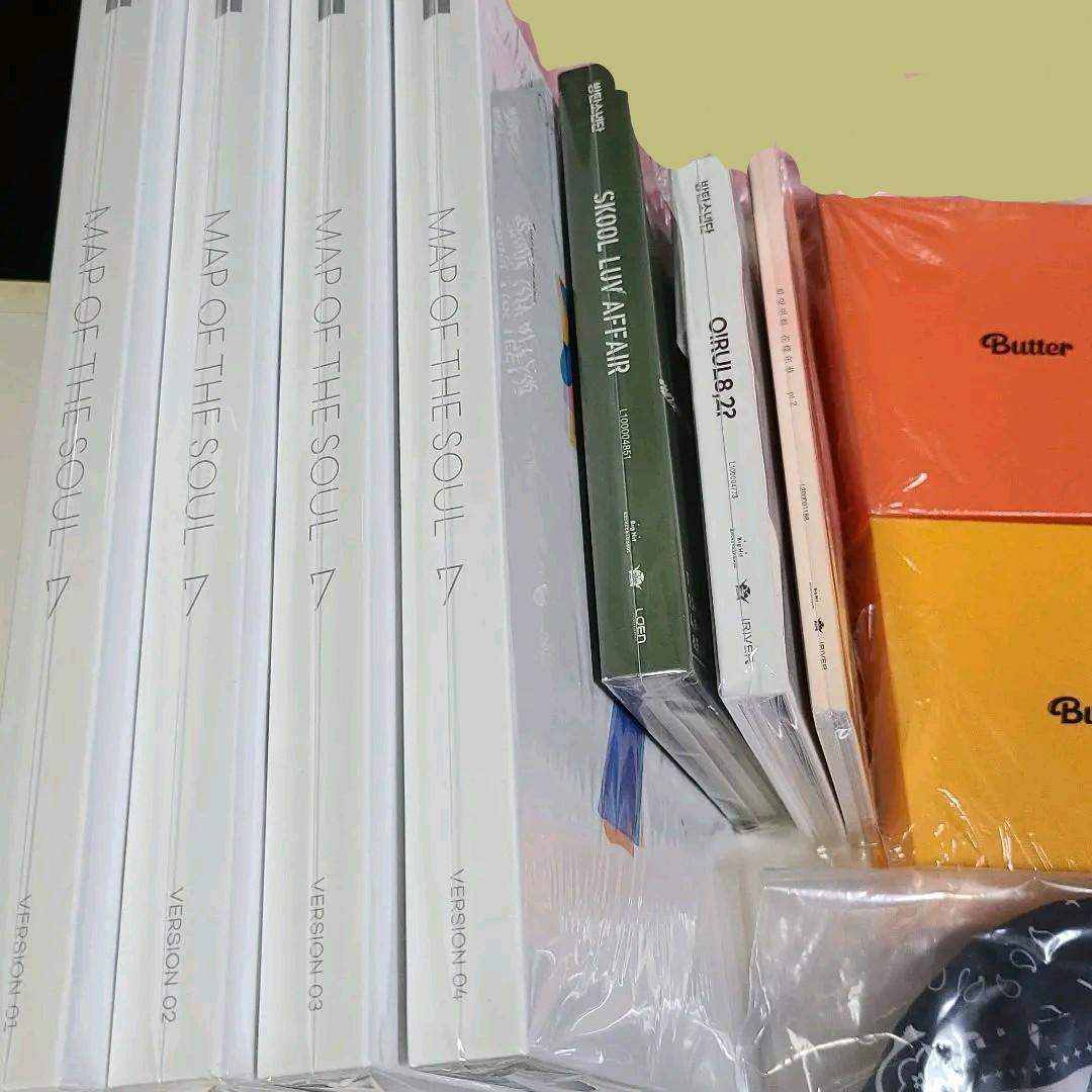 bts アルバムセット LuckyBOX 団扇 フラッグ グクテテ