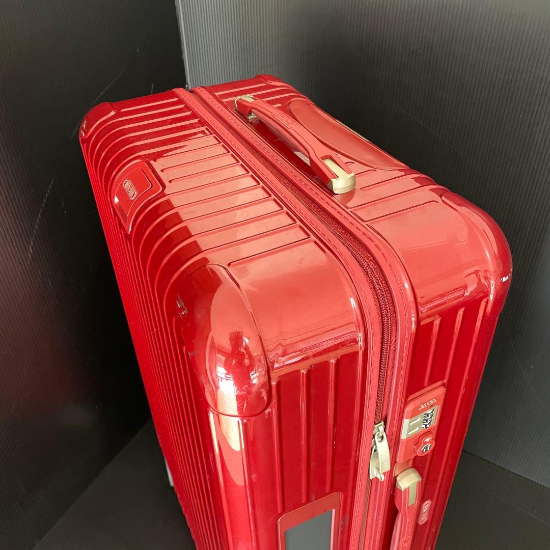 良品 リモワ サルサデラックス レッド 4輪 e-tag 電子タグ 4-5泊
