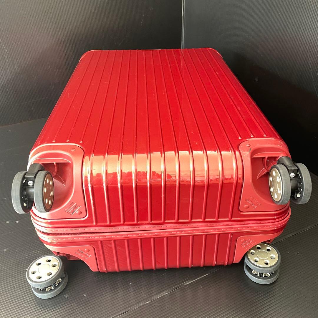 良品 リモワ サルサデラックス レッド 4輪 e-tag 電子タグ 4-5泊