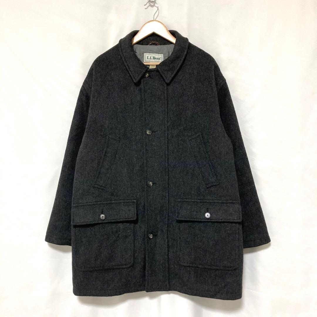 90s l.l.bean ウールジャケット L 古着 ビンテージ キルティング