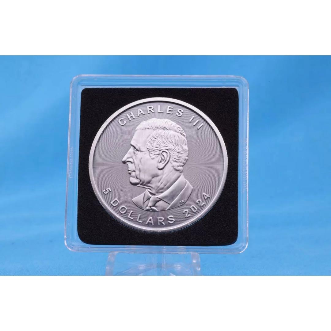 世界250枚限定 カナダ メイプルリーフ 銀貨 カラー レッドドラゴン 1オンス