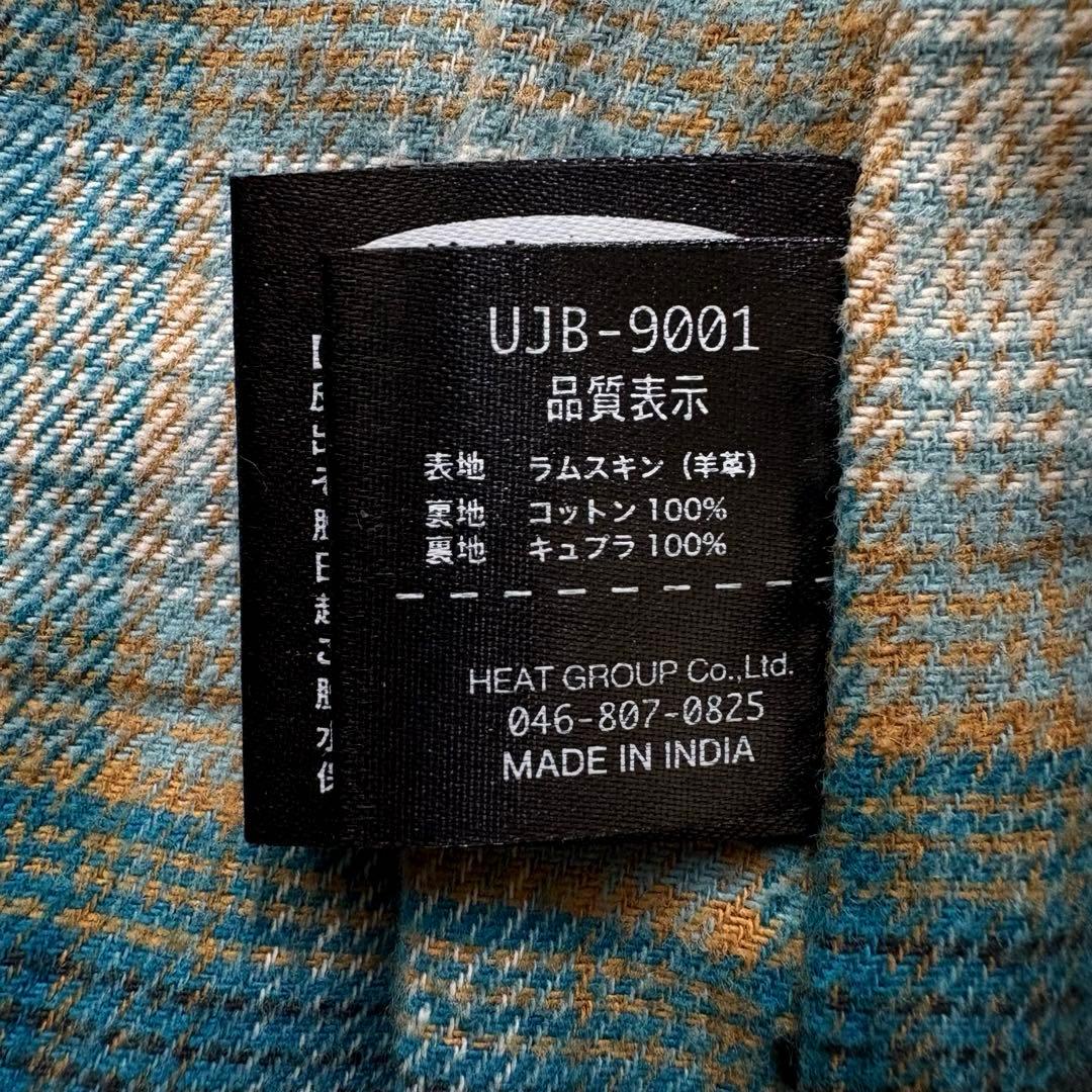 ★羊革 XLサイズ★ UNION JAP ライダースジャケット ダメージ加工 黒