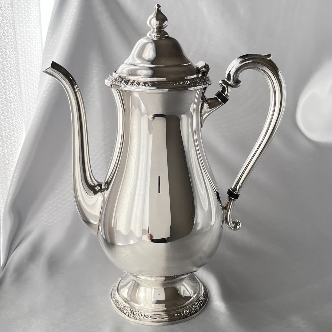 【CAMILLE】ティーサービス 5点 トレー ティーポット 薔薇のレリーフ