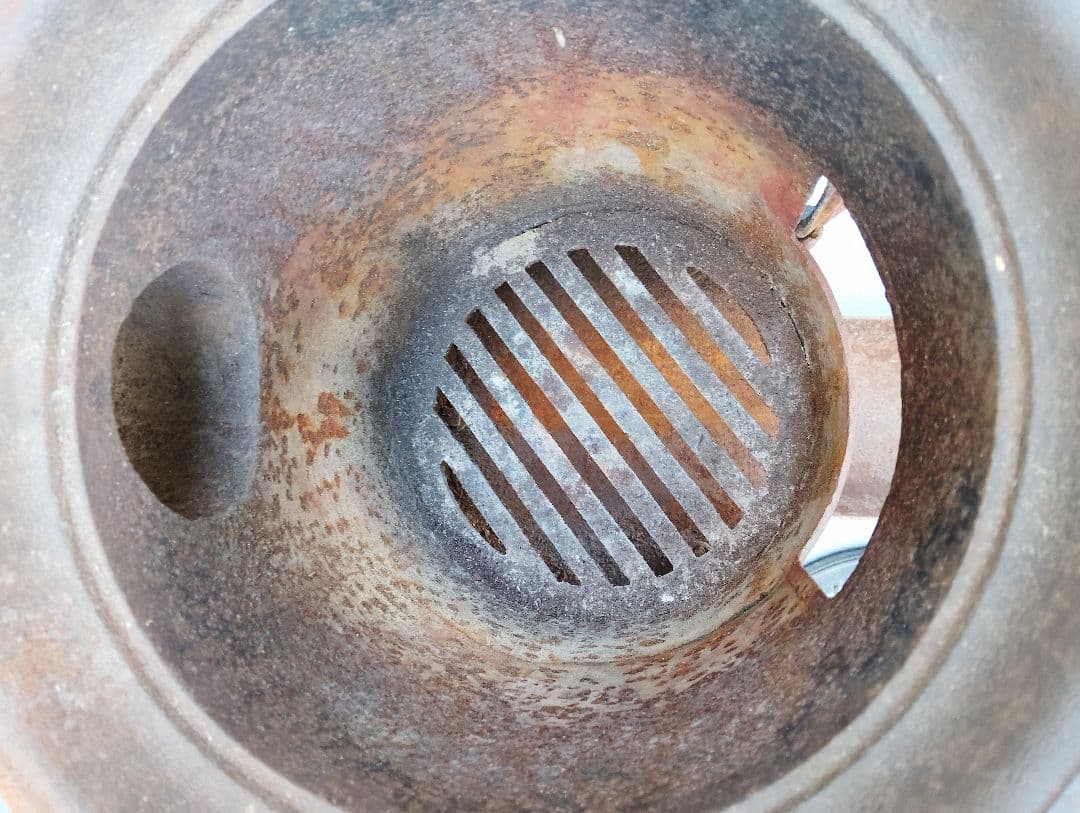 フランスストーブ 鋳物 鉄製 シャビー レトロ ヴィンテージ(あ46)