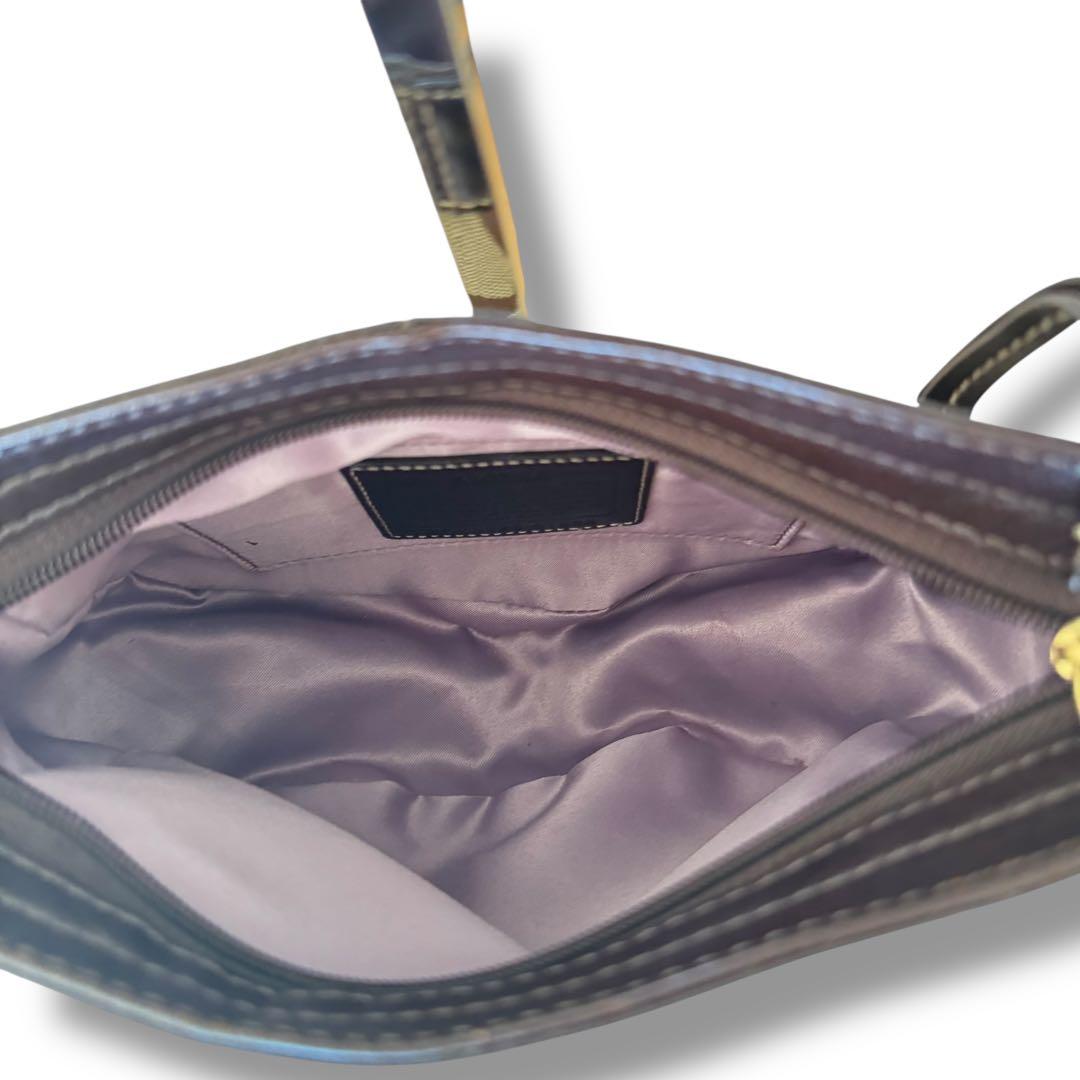 COACH コーチ シグネチャー ワンショルダーバッグ 黒 ブラック