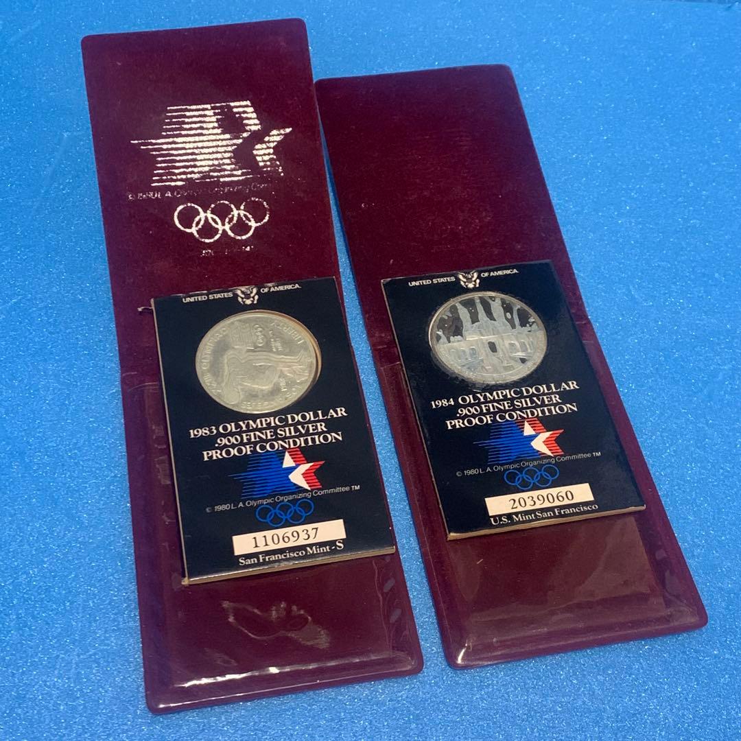 ロサンゼルスオリンピック 記念 銀貨