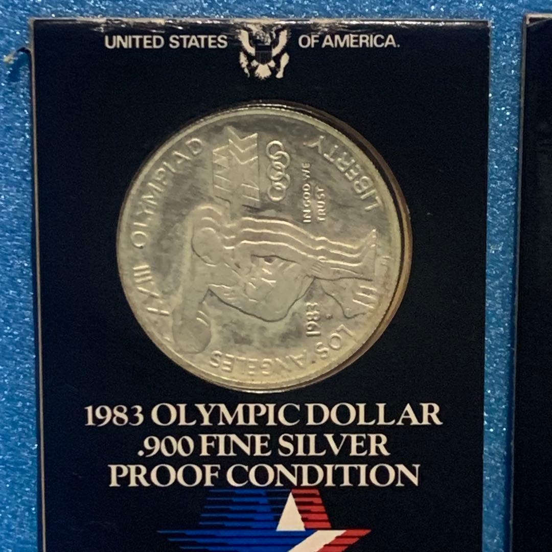 ロサンゼルスオリンピック 記念 銀貨