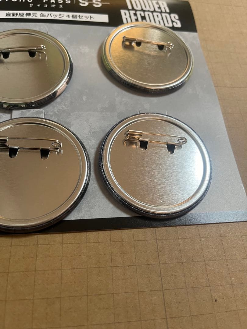 サイコパスSS タワレコカフェ 宜野座 缶バッジセット