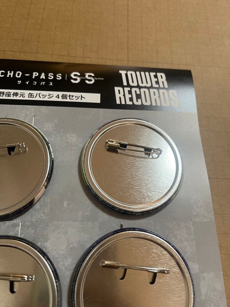 サイコパスSS タワレコカフェ 宜野座 缶バッジセット
