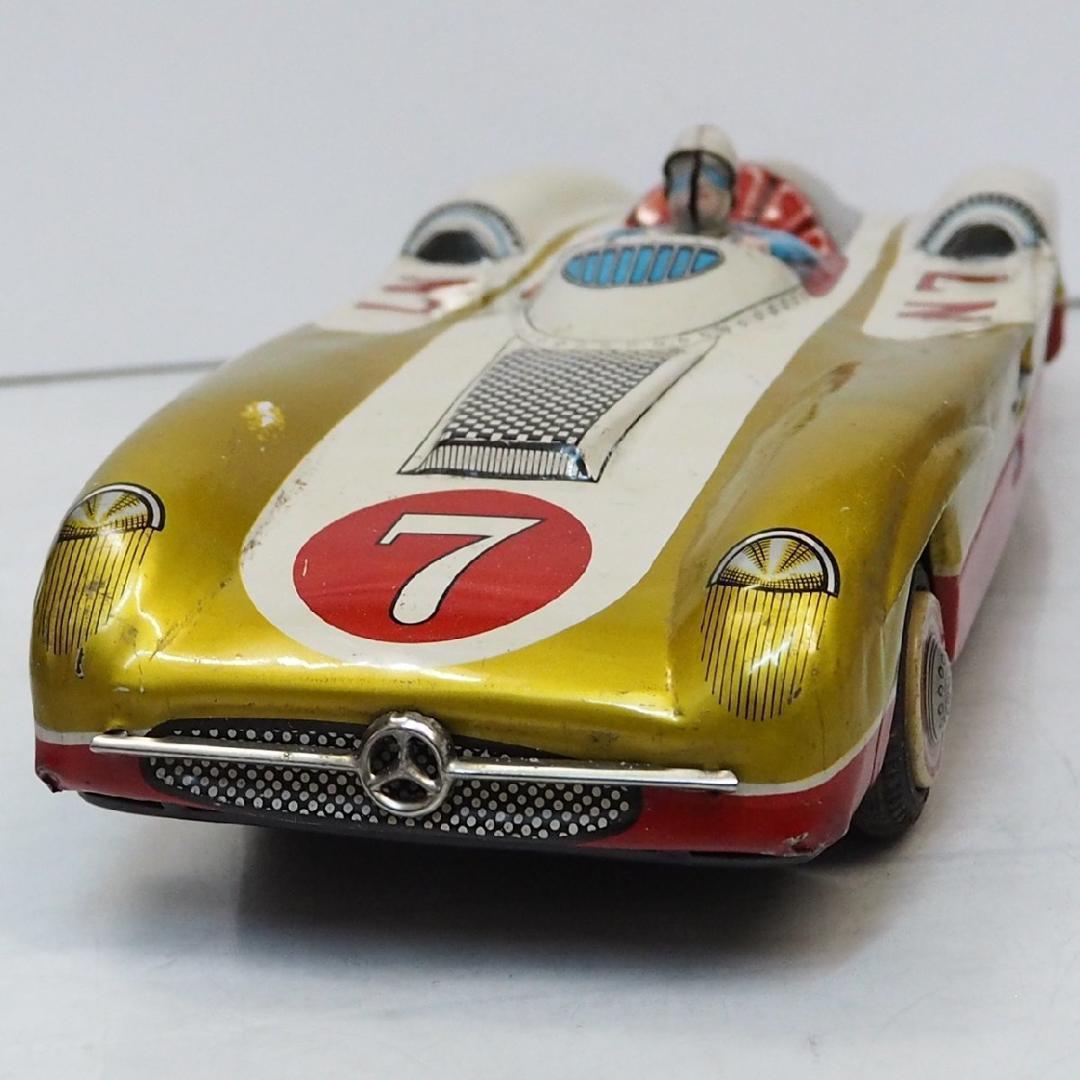 マルサン【メルセデス ベンツ300SLRレースカー】tinブリキtoy箱無car