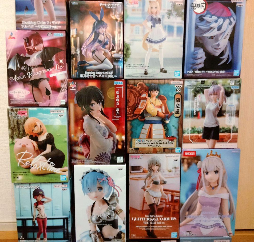 【新品未開封】南雲、レム、エミリア、初音ミク他 フィギュア21個まとめ売り