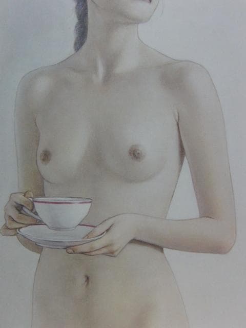 高塚省吾、朝の紅茶、厳選、希少画集画、新品高級額 額装付