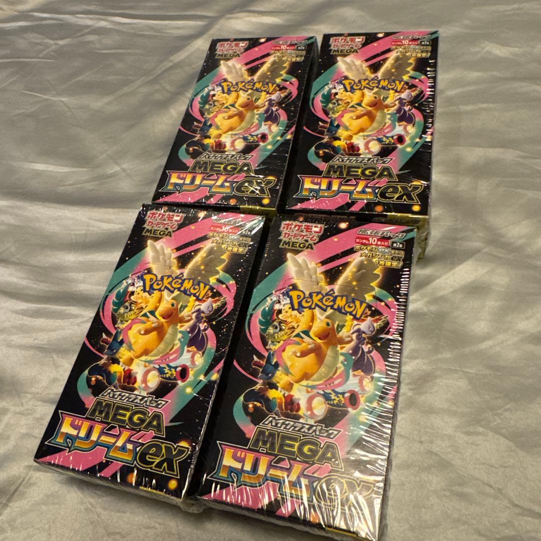 ポケモンカード メガドリームex 4BOX 新品未開封　シュリンク付き