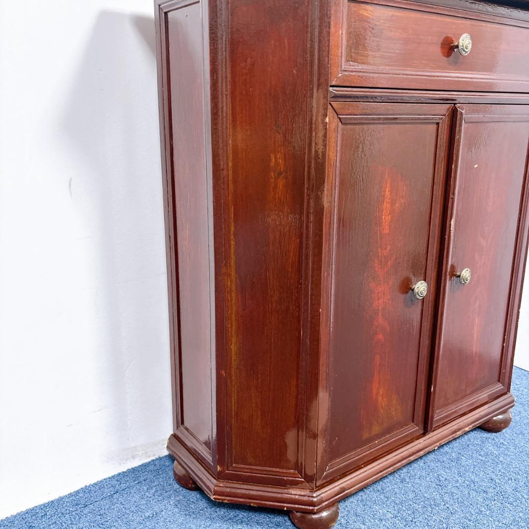 イタリア製 西洋 アンティーク家具 コンソール キャビネット 飾り棚