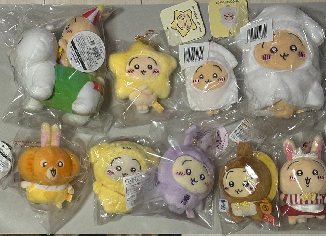 ちいかわ　うさぎマスコットぬいぐるみセット　新品未開封　国内正規品