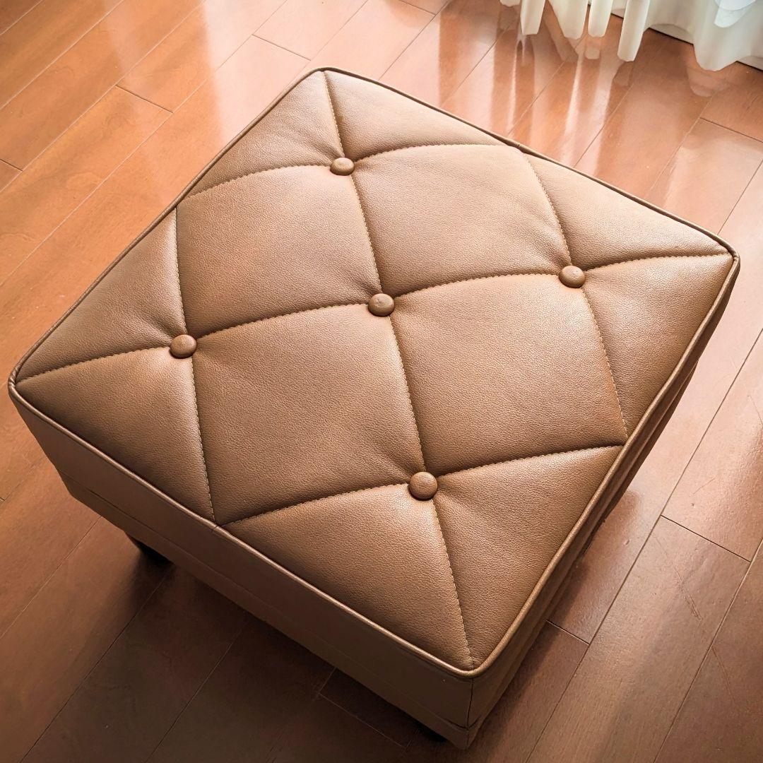 カリモク60 オットマン キャメル