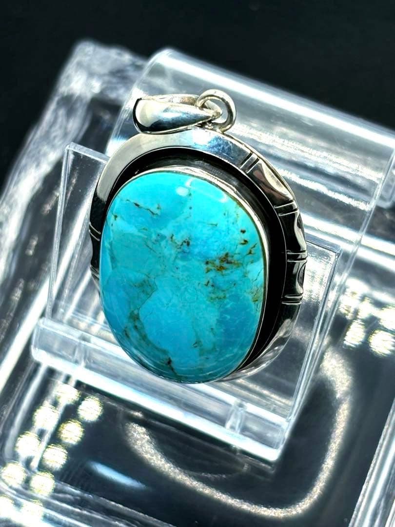 ターコイズ　ネックレス　トップ　インディアンジュエリー