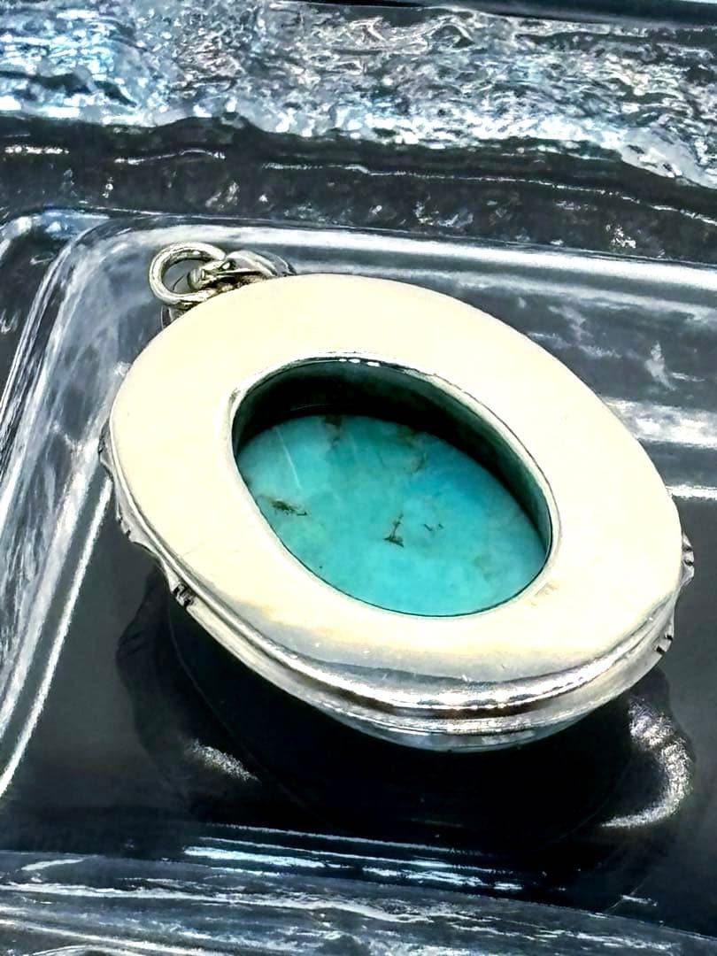 ターコイズ　ネックレス　トップ　インディアンジュエリー