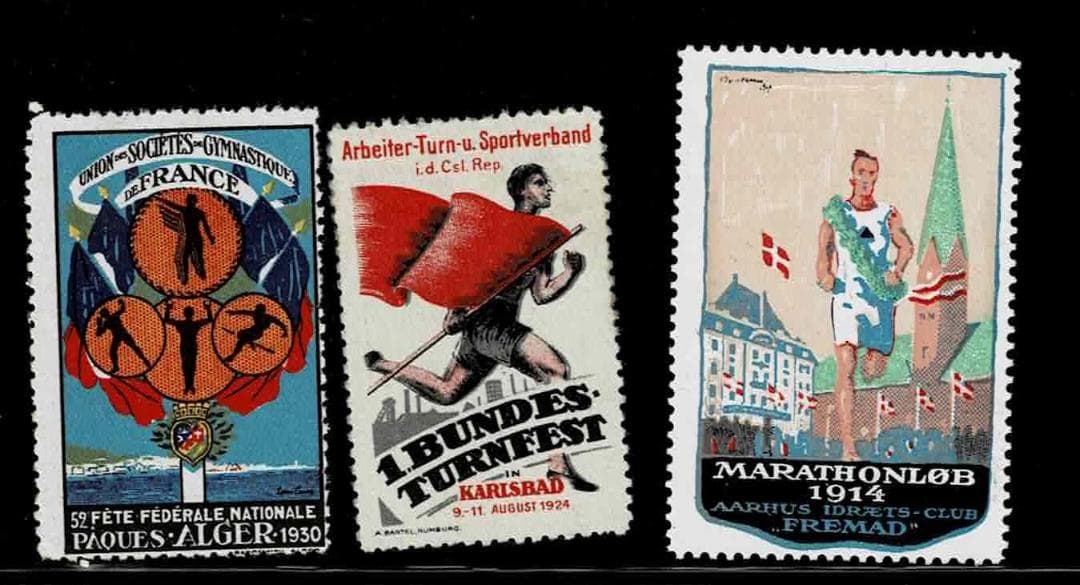 アンティーク　スポーツ　& オリンピック　ポスタースタンプ　切手　コレクション