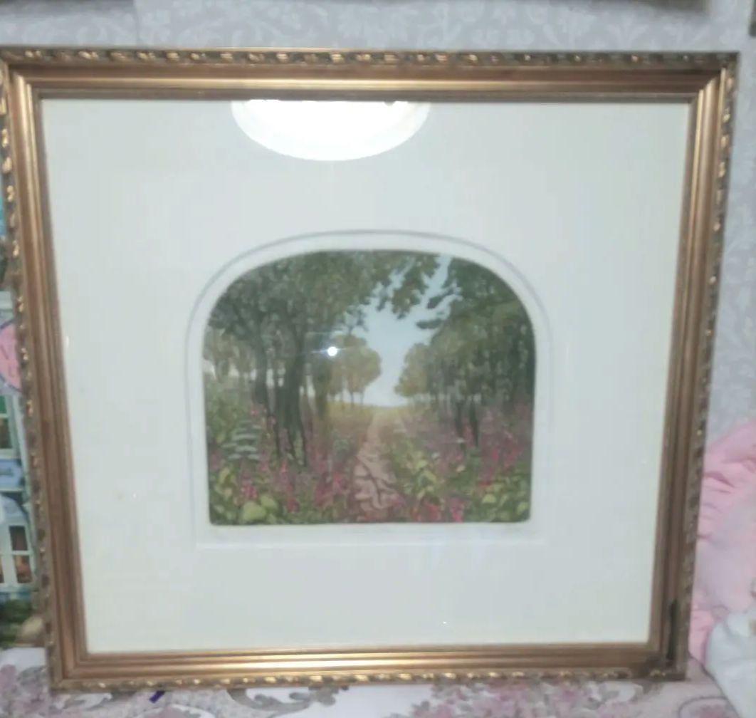 ステファン・ウイットル氏☆銅版画☆「森の中の散歩」