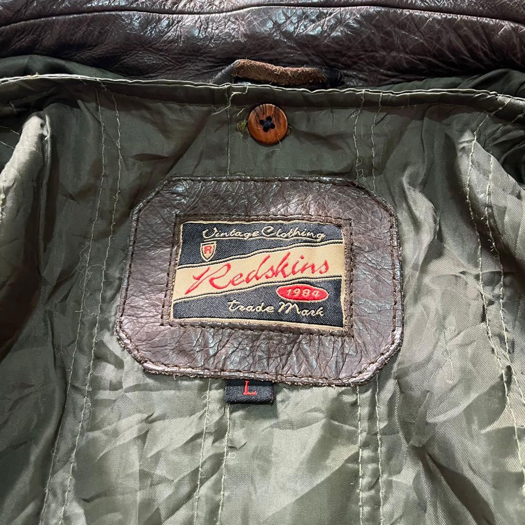 Redskins フランス ユーロ レザージャケット 肉厚 本革 ヴィンテージ