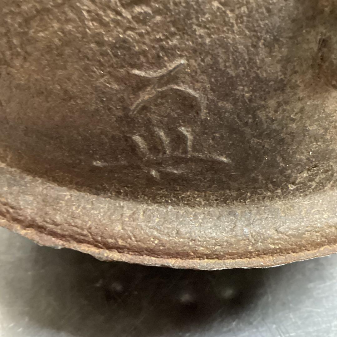 S　鋳鉄製 丸型　茶釜　銅蓋　茶道具　直径23ｃｍ　高さ16ｃｍ