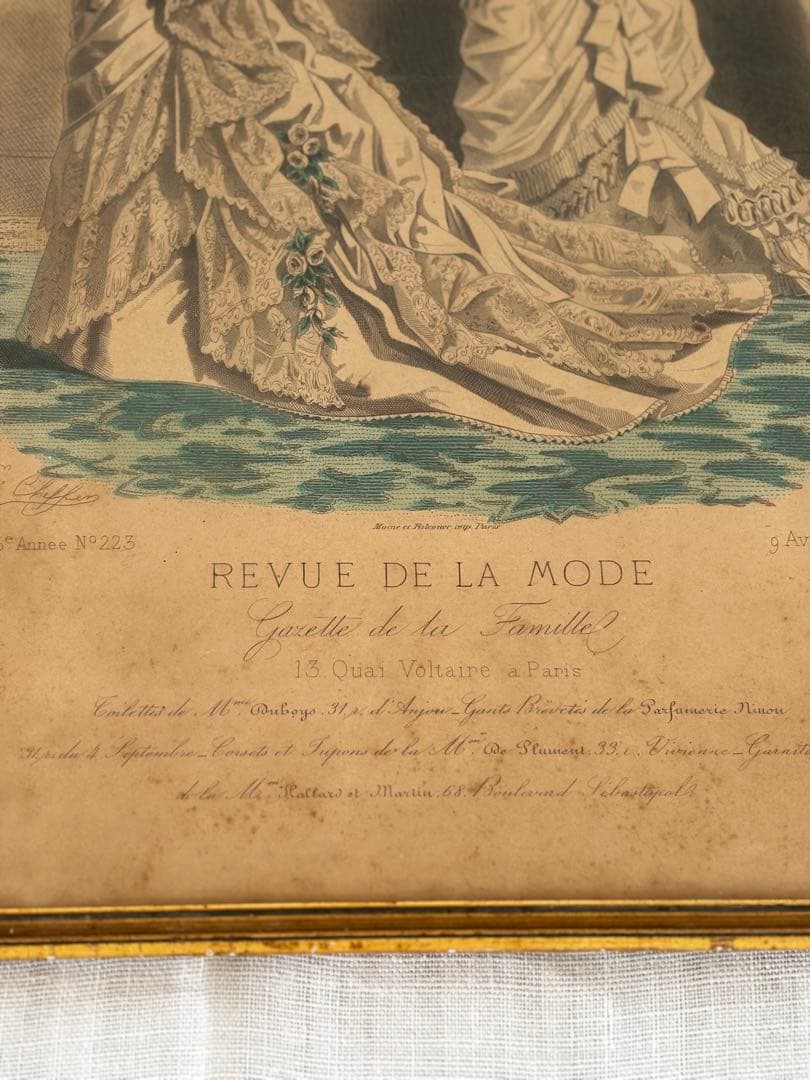 フランス　蚤の市　19世紀　額　ブロカント