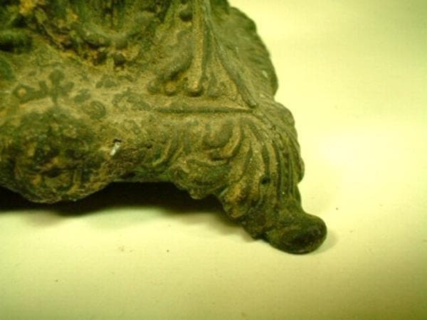 フランス アンティーク 聖心イエス像 台座付 20cm 御心像 19世紀頃