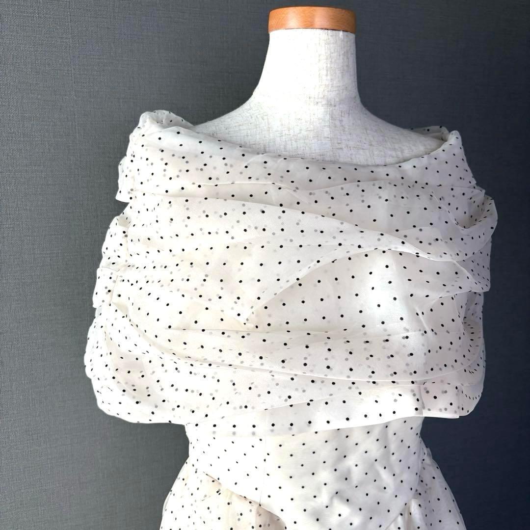 YUKI TORII パーティードレス 結婚式 演奏会 オフショルダー ドット