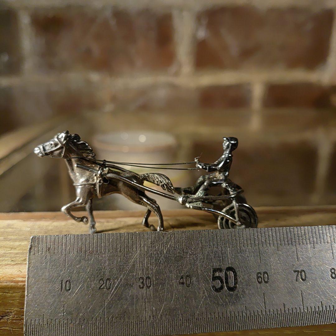 Silver925 ビンテージ ミニチュア 小物 馬車 ヨーロッパ