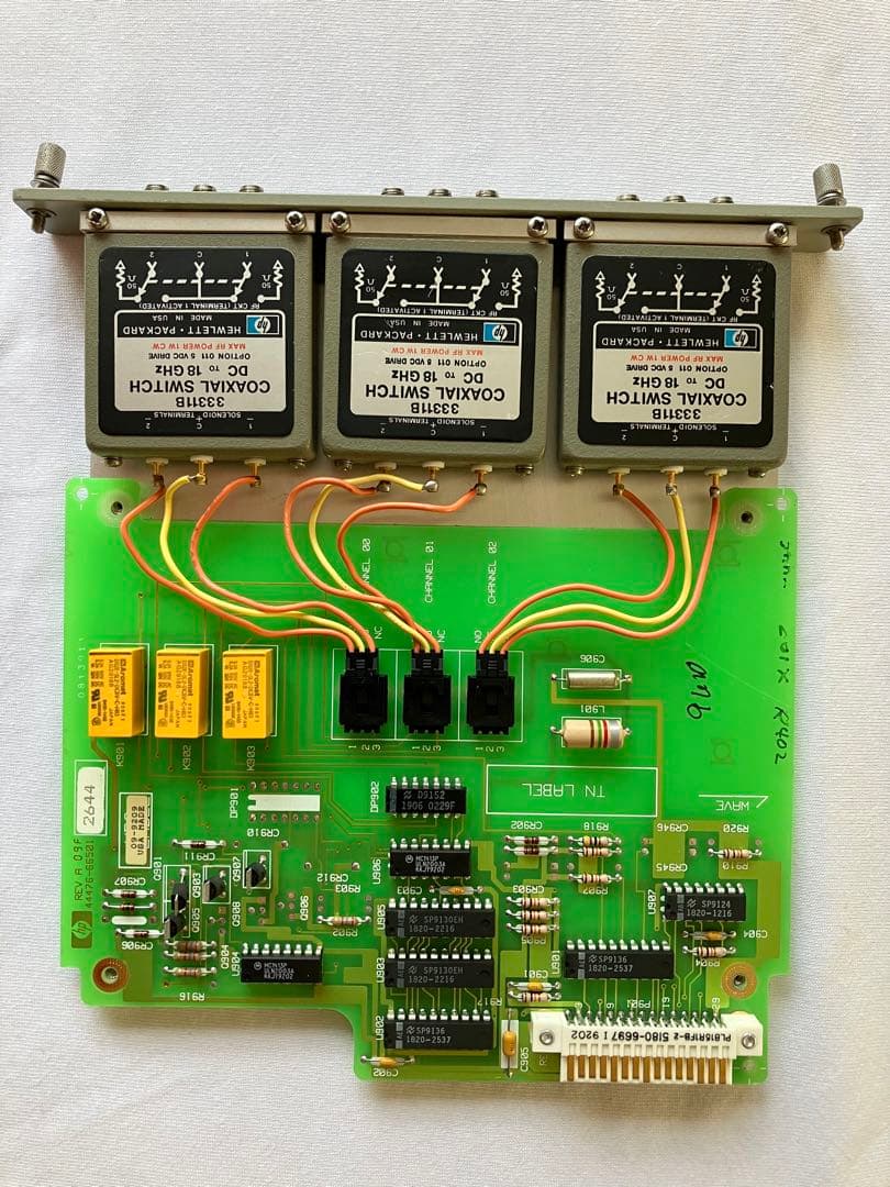 HP 3488A スイッチユニット 4Module付属 GPIB-USB制御付き