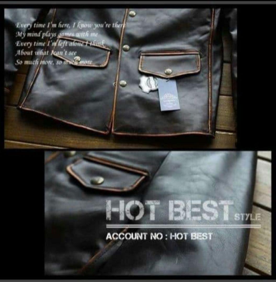 売れなくてもこれ以上値下不可！ L【新作新品】最高級 茶心 貴重 馬革ジャケット