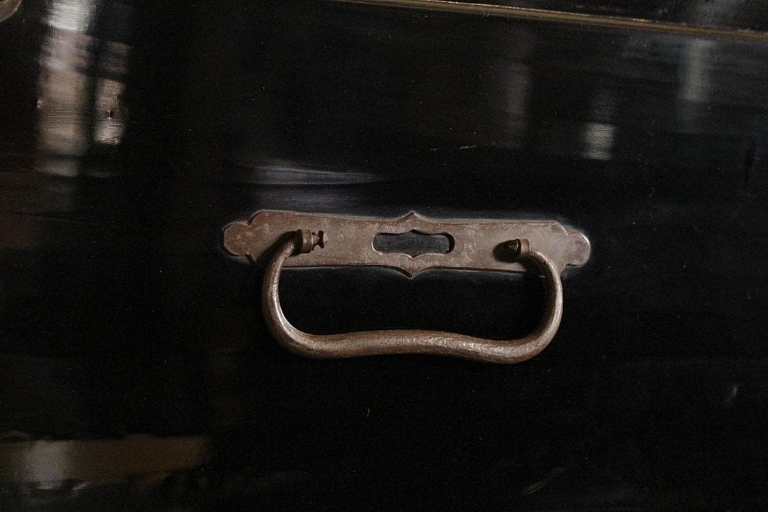 綺麗な丸金具庄内箪笥　3段　中桐　タンス　収納　古家具　古民家　時代家具