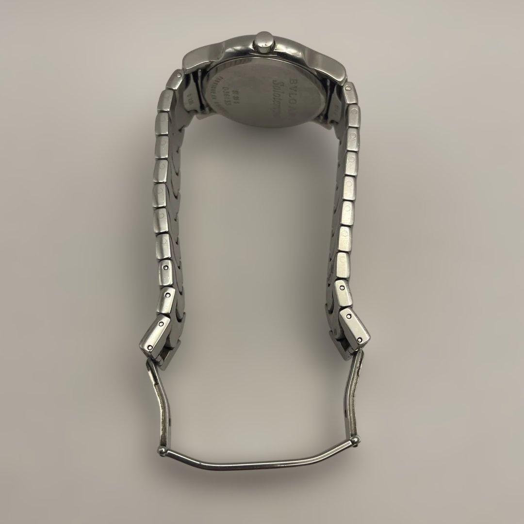 稼働品　BVLGARI ソロテンポ　ST35S 黒文字盤　腕時計