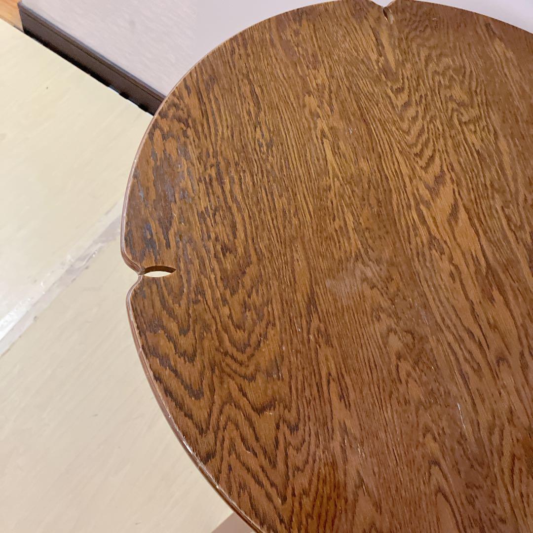 木製　ダイニングテーブル　円形　丸テーブル　コーヒーテーブル　デザインテーブル