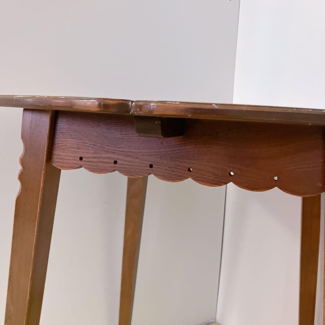 木製　ダイニングテーブル　円形　丸テーブル　コーヒーテーブル　デザインテーブル