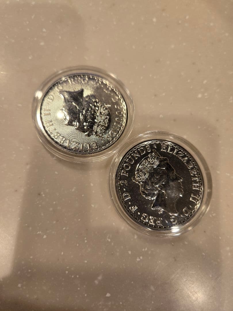 2023年 イギリス・ブリタニア １オンス 銀貨2枚