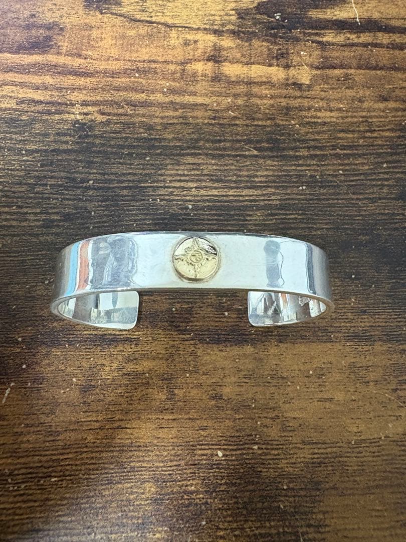 ファーストアローズ 平打ちバングル メンズサイズ シルバー950