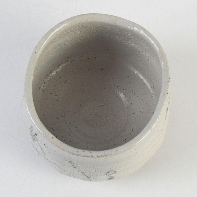 茶道具　人間国宝　荒川豊蔵作　志野茶碗　共箱　M　9744