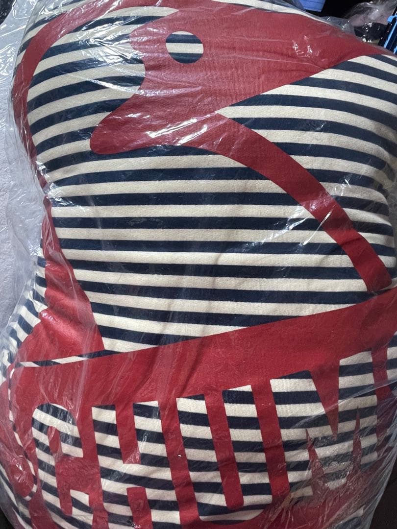 CHUMS ブービーバードクッション 大きめ　赤　ストライプ