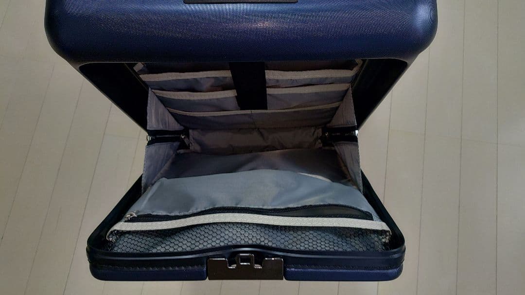 トラベリスト スーツケース【S】 ネイビー ワンタッチオープン