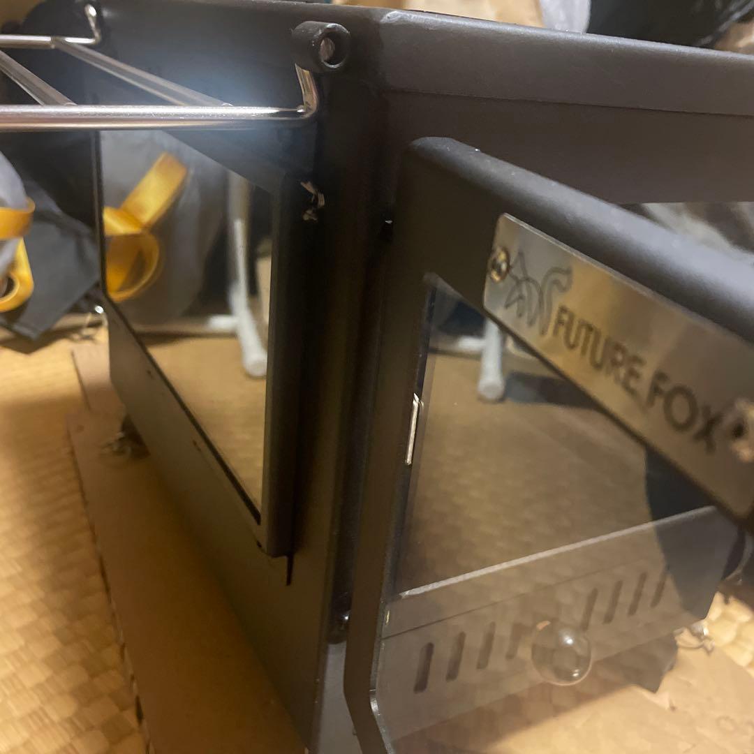 未使用 FUTURE FOX 薪ストーブ 3面ガラス ブラック