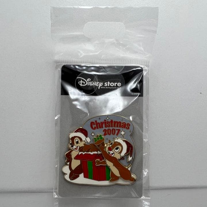 ディズニー ピンバッジ チップ デール クリスマス 2007 ディズニーストア